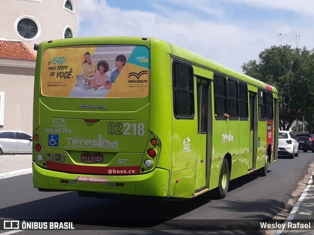 Transporte Coletivo Cidade Verde 02218 na cidade de Teresina, Piauí, Brasil, por Wesley Rafael. ID da foto: 11821148.