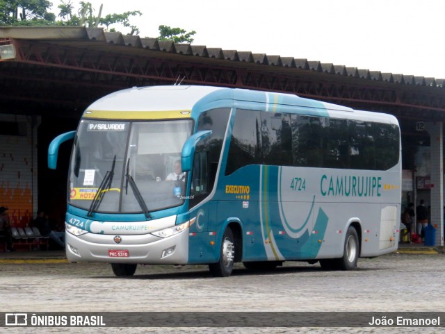 Auto Viação Camurujipe 4724 na cidade de Vitória da Conquista, Bahia, Brasil, por João Emanoel. ID da foto: 11825300.