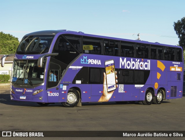 Empresa de Ônibus Nossa Senhora da Penha 63050 na cidade de Araçatuba, São Paulo, Brasil, por Marco Aurélio Batista e Silva. ID da foto: 11824751.