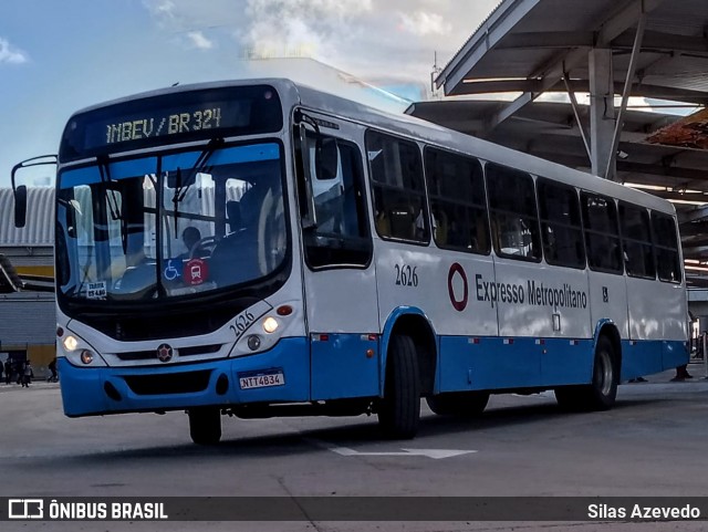 Expresso Metropolitano Transportes 2626 na cidade de Salvador, Bahia, Brasil, por Silas Azevedo. ID da foto: 11824670.