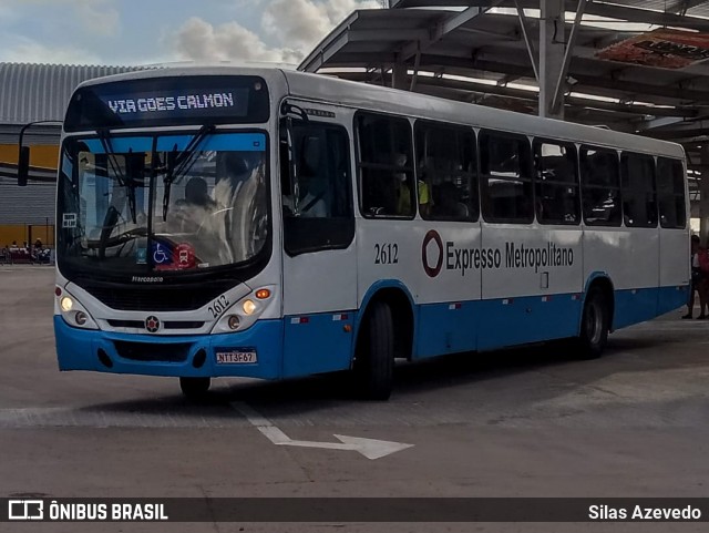Expresso Metropolitano Transportes 2612 na cidade de Salvador, Bahia, Brasil, por Silas Azevedo. ID da foto: 11824665.