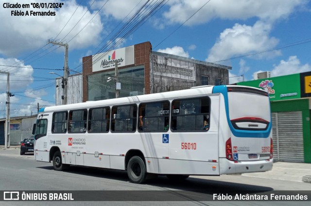 Rodoviária Santa Rita > SIM - Sistema Integrado Metropolitano > TR Transportes 56010 na cidade de Santa Rita, Paraíba, Brasil, por Fábio Alcântara Fernandes. ID da foto: 11826827.