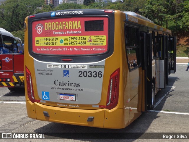 Viação Cidade de Caieiras 20336 na cidade de São Paulo, São Paulo, Brasil, por Roger Silva. ID da foto: 11828574.
