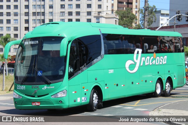 Viação Graciosa 22001 na cidade de Curitiba, Paraná, Brasil, por José Augusto de Souza Oliveira. ID da foto: 11828391.
