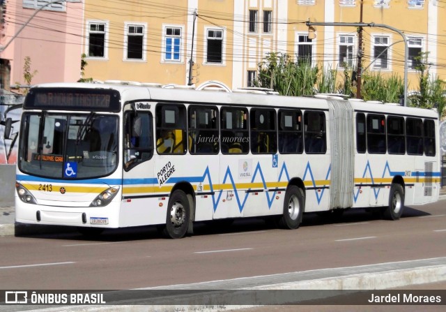 Restinga Transportes Coletivos 2413 na cidade de Porto Alegre, Rio Grande do Sul, Brasil, por Jardel Moraes. ID da foto: 11829113.