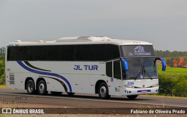 JL Turismo 2088 na cidade de Pardinho, São Paulo, Brasil, por Fabiano de Oliveira Prado. ID da foto: 11830082.