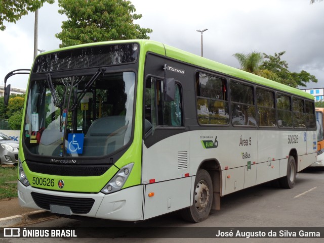 BsBus Mobilidade 500526 na cidade de Taguatinga, Distrito Federal, Brasil, por José Augusto da Silva Gama. ID da foto: 11750639.