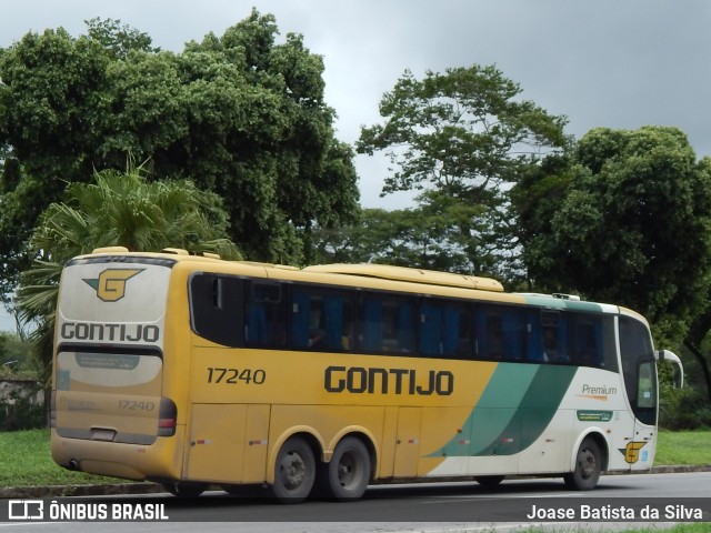 Empresa Gontijo de Transportes 17240 na cidade de Ipatinga, Minas Gerais, Brasil, por Joase Batista da Silva. ID da foto: 11749281.