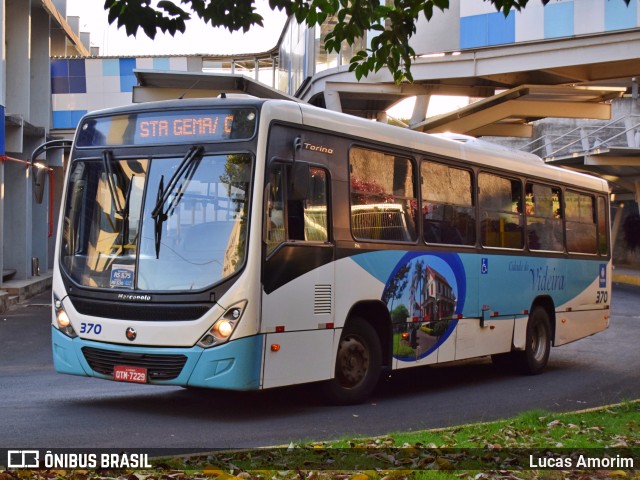Santa Teresinha Transporte e Turismo - Brusquetur 370 na cidade de Videira, Santa Catarina, Brasil, por Lucas Amorim. ID da foto: 11748618.