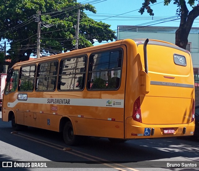 Transporte Suplementar de Belo Horizonte 1111 na cidade de Belo Horizonte, Minas Gerais, Brasil, por Bruno Santos. ID da foto: 11753214.
