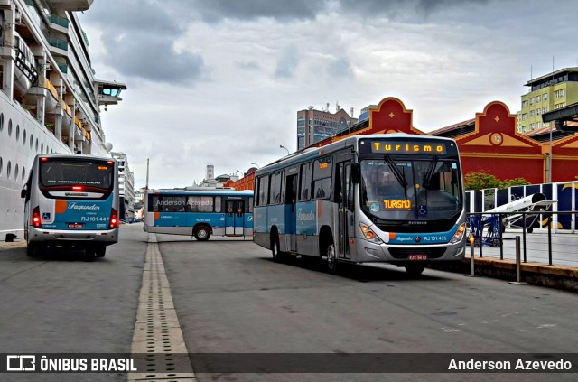 Auto Ônibus Fagundes RJ 101.435 na cidade de Rio de Janeiro, Rio de Janeiro, Brasil, por Anderson Azevedo. ID da foto: 11752824.