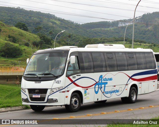Antunes Transportes 7497 na cidade de Aparecida, São Paulo, Brasil, por Adailton Cruz. ID da foto: 11755146.