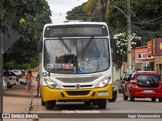 Transportes Guanabara 134 na cidade de Extremoz, Rio Grande do Norte, Brasil, por Iago Vasconcelos. ID da foto: 11752211.