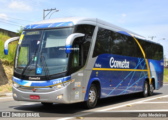 Viação Cometa 13104 na cidade de Campinas, São Paulo, Brasil, por Julio Medeiros. ID da foto: 11754067.