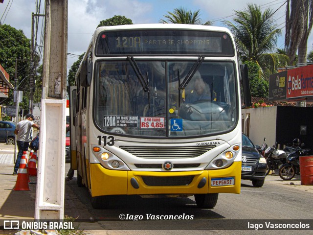 Transportes Guanabara 113 na cidade de Extremoz, Rio Grande do Norte, Brasil, por Iago Vasconcelos. ID da foto: 11752204.