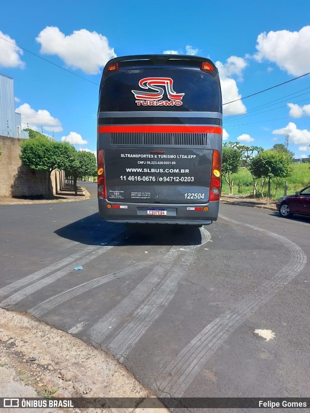 SL Bus - SL Turismo 122504 na cidade de Ribeirão Preto, São Paulo, Brasil, por Felipe Gomes. ID da foto: 11758644.