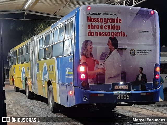 Viação Sorriso de Minas 4605 na cidade de Uberlândia, Minas Gerais, Brasil, por Marcel Fagundes. ID da foto: 11759863.