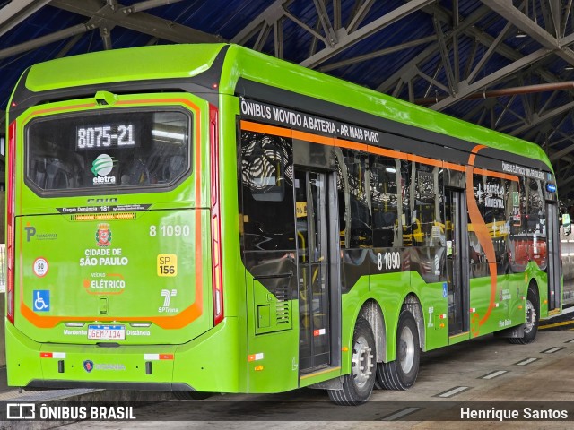 TRANSPPASS - Transporte de Passageiros 8 1090 na cidade de São Paulo, São Paulo, Brasil, por Henrique Santos. ID da foto: 11762900.