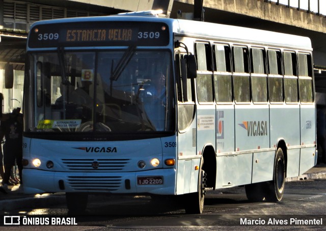 VICASA - Viação Canoense S.A. 3509 na cidade de Porto Alegre, Rio Grande do Sul, Brasil, por Marcio Alves Pimentel. ID da foto: 11763394.