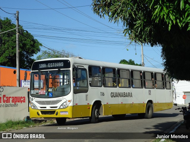 Transportes Guanabara 116 na cidade de Extremoz, Rio Grande do Norte, Brasil, por Junior Mendes. ID da foto: 11763566.