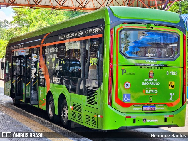 TRANSPPASS - Transporte de Passageiros 8 1193 na cidade de São Paulo, São Paulo, Brasil, por Henrique Santos. ID da foto: 11762907.
