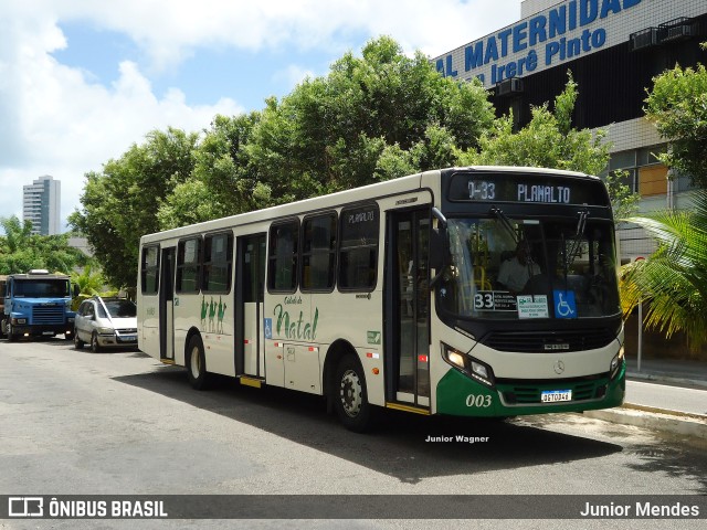 Transportes Cidade do Natal 6 003 na cidade de Natal, Rio Grande do Norte, Brasil, por Junior Mendes. ID da foto: 11763520.