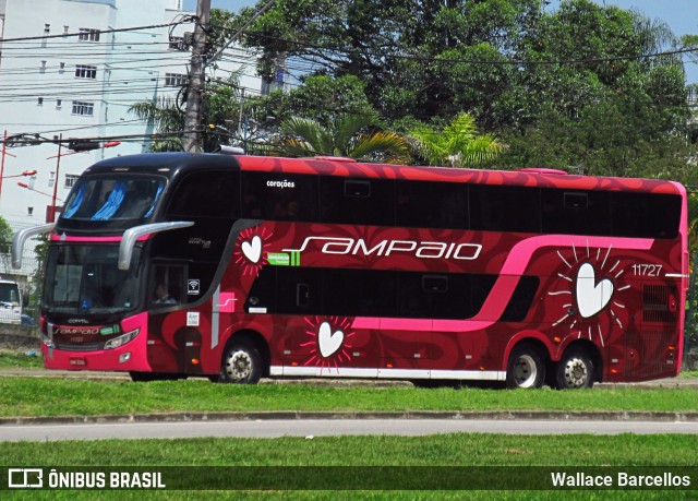Viação Sampaio 11727 na cidade de Resende, Rio de Janeiro, Brasil, por Wallace Barcellos. ID da foto: 11767346.
