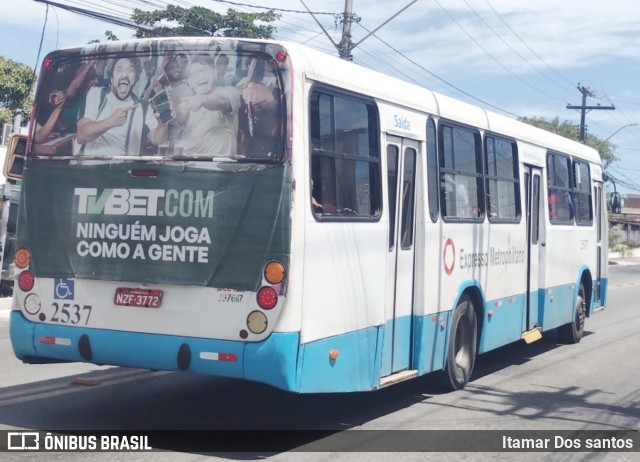 Expresso Metropolitano Transportes 2537 na cidade de Simões Filho, Bahia, Brasil, por Itamar dos Santos. ID da foto: 11764885.