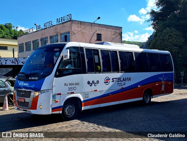 Stelman Tour Transporte Rodoviário de Passageiros RJ 959.002 na cidade de Areal, Rio de Janeiro, Brasil, por Claudenir Galdino. ID da foto: 11766135.