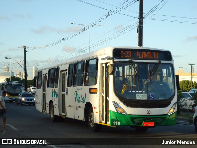 Transportes Cidade do Natal 7 119 na cidade de Natal, Rio Grande do Norte, Brasil, por Junior Mendes. ID da foto: 11767555.