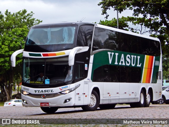 Viasul - Auto Viação Venâncio Aires 14000 na cidade de Joinville, Santa Catarina, Brasil, por Matheus Vieira Mortari. ID da foto: 11834145.