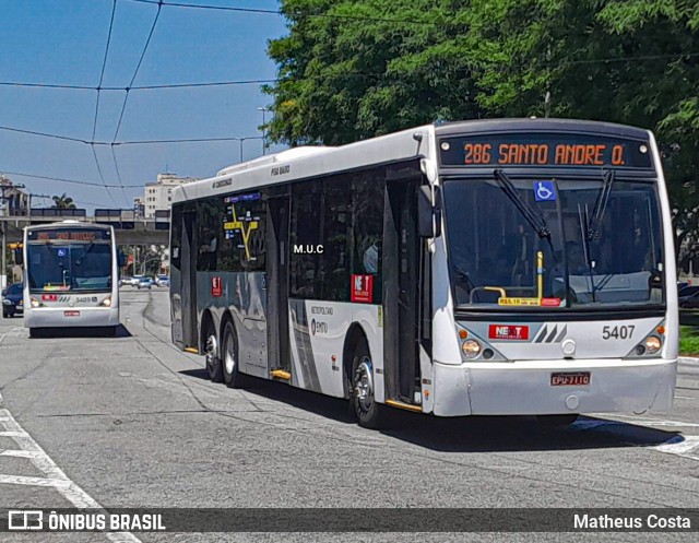 Next Mobilidade - ABC Sistema de Transporte 5407 na cidade de São Bernardo do Campo, São Paulo, Brasil, por Matheus Costa. ID da foto: 11855707.