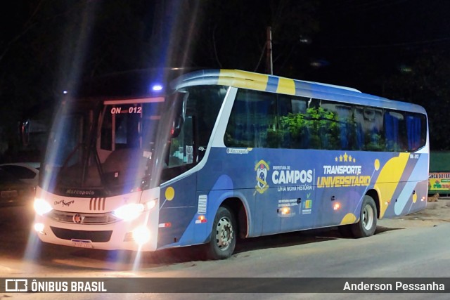 Ouro Negro Transportes e Turismo ON-012 na cidade de Campos dos Goytacazes, Rio de Janeiro, Brasil, por Anderson Pessanha. ID da foto: 11857835.