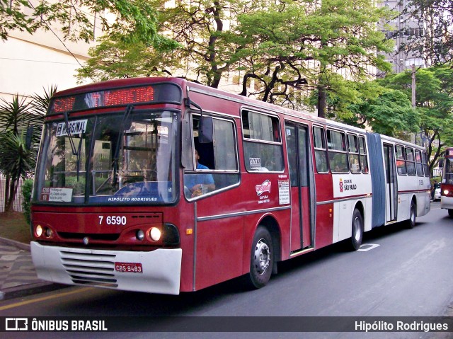 Viação Gatusa Transportes Urbanos 7 6590 na cidade de São Paulo, São Paulo, Brasil, por Hipólito Rodrigues. ID da foto: 11856920.