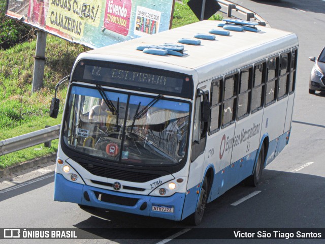 Expresso Metropolitano Transportes 2786 na cidade de Salvador, Bahia, Brasil, por Victor São Tiago Santos. ID da foto: 11855814.