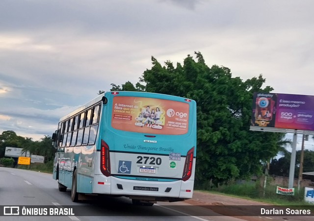 UTB - União Transporte Brasília 2720 na cidade de Águas Lindas de Goiás, Goiás, Brasil, por Darlan Soares. ID da foto: 11856295.