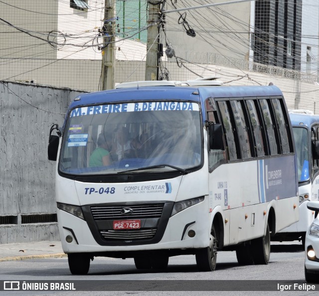 Transporte Complementar de Jaboatão dos Guararapes TP-048 na cidade de Jaboatão dos Guararapes, Pernambuco, Brasil, por Igor Felipe. ID da foto: 11857843.