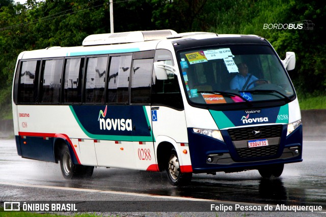 Novisa Transportes Rodoviários e Serviços 0288 na cidade de Salvador, Bahia, Brasil, por Felipe Pessoa de Albuquerque. ID da foto: 11857005.