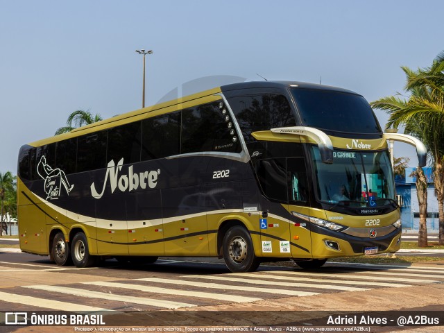 Nobre Transporte Turismo 2202 na cidade de Campo Grande, Mato Grosso do Sul, Brasil, por Adriel Alves - @A2Bus. ID da foto: 11856717.