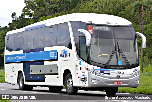 Auto Viação Bragança 11008 na cidade de Atibaia, São Paulo, Brasil, por Bruno Aparecido Machado. ID da foto: 11859207.