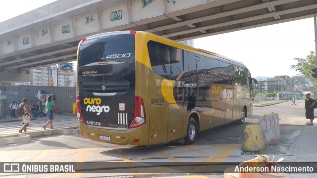 Ouro Negro Transportes e Turismo RJ 627.019 na cidade de Rio de Janeiro, Rio de Janeiro, Brasil, por Anderson Nascimento. ID da foto: 11858707.