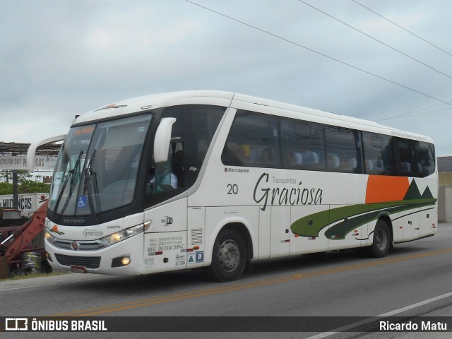 Transportes Graciosa 20 na cidade de Pontal do Paraná, Paraná, Brasil, por Ricardo Matu. ID da foto: 11861670.