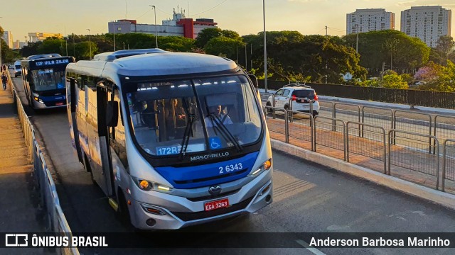 Transcooper > Norte Buss 2 6343 na cidade de São Paulo, São Paulo, Brasil, por Anderson Barbosa Marinho. ID da foto: 11862618.