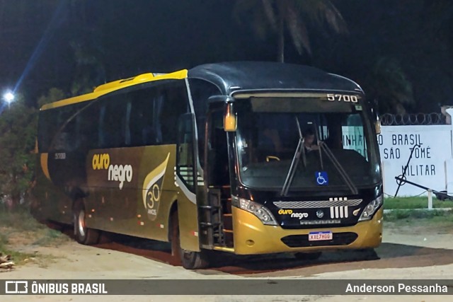 Ouro Negro Transportes e Turismo 5700 na cidade de Campos dos Goytacazes, Rio de Janeiro, Brasil, por Anderson Pessanha. ID da foto: 11862808.