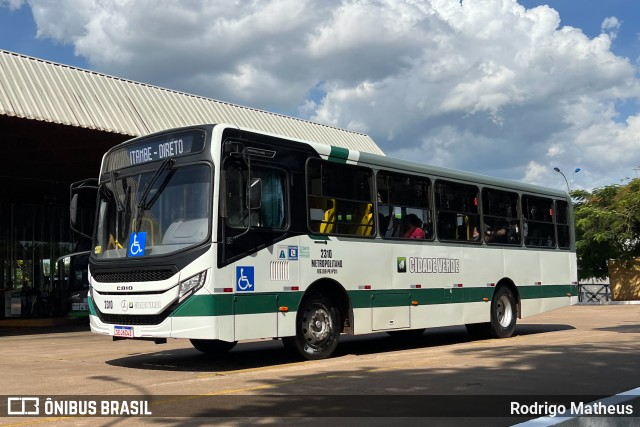 Cidade Verde Transporte Rodoviário 2310 na cidade de Maringá, Paraná, Brasil, por Rodrigo Matheus. ID da foto: 11862894.