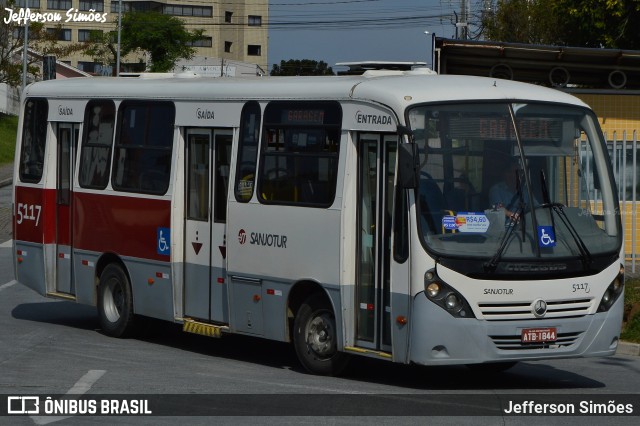 Auto Viação Sanjotur 5117 na cidade de São José dos Pinhais, Paraná, Brasil, por Jefferson Simões. ID da foto: 11861557.