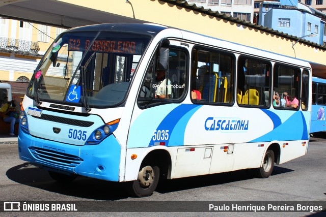 Viação Cascatinha 5035 na cidade de Petrópolis, Rio de Janeiro, Brasil, por Paulo Henrique Pereira Borges. ID da foto: 11862529.