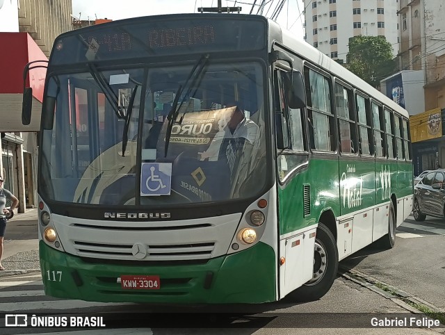Transportes Cidade do Natal 7 117 na cidade de Natal, Rio Grande do Norte, Brasil, por Gabriel Felipe. ID da foto: 11862948.