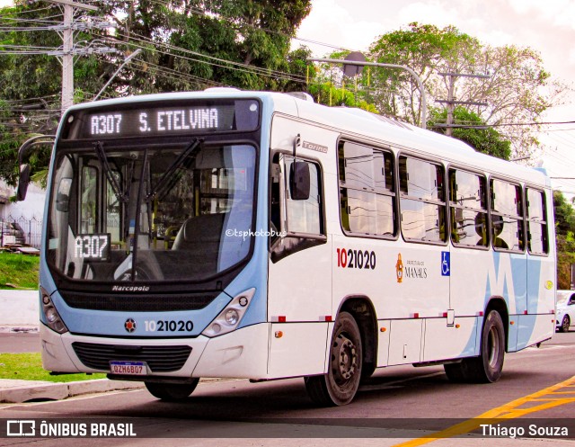 Vega Manaus Transporte 1021020 na cidade de Manaus, Amazonas, Brasil, por Thiago Souza. ID da foto: 11865636.