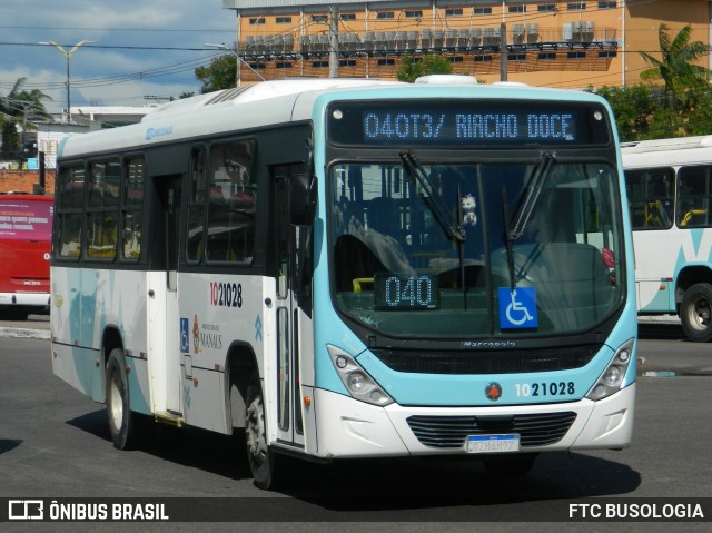 Vega Manaus Transporte 1021028 na cidade de Manaus, Amazonas, Brasil, por FTC BUSOLOGIA. ID da foto: 11865764.